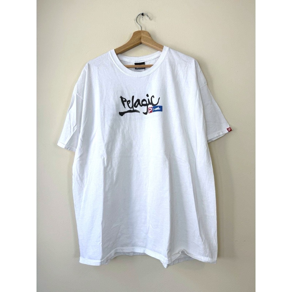 Vintage Pelagic Off Shore Fishing Graphic Art White  Tee Shirt - XXL